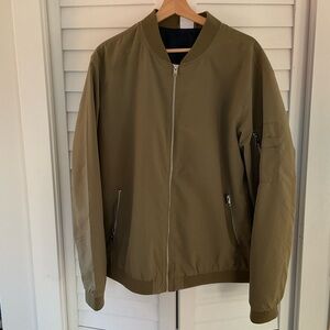 Jack and Jones Olive Bomber Jacket